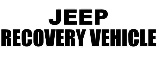 Jeep recovery vehicle sticker #5